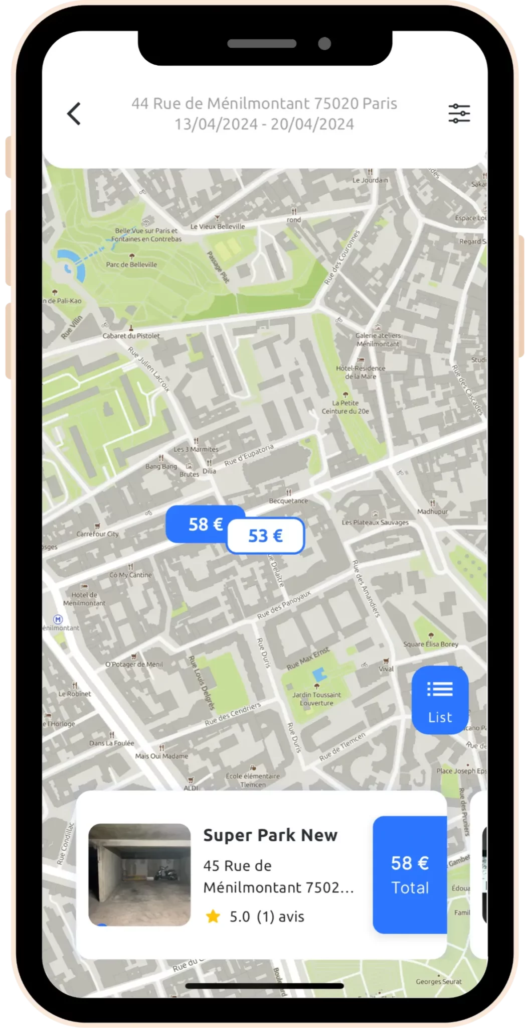 Screen_Safe_Parking_Rental_Platform_iPhone